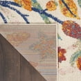 thumbnail image 5 of Nourison Allur Botanical Indoor Area Rug Ivory Multicolor 4' x 6', 5 of 9