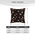 thumbnail image 2 of KLL Red White Flowers Decorative Throw Pillow Covers Velvet Soft for Couch Sofa Bedroom Living Room Outdoor (No pillow core)- 20"x20", 2 of 5