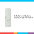 thumbnail image 5 of GE Wireless Doorbell Kit, Plug-In, 8 Melodies, 1 Push Button, White, 19299, 5 of 7