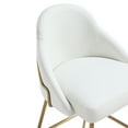 thumbnail image 5 of Gracie White and Gold Leatherette Counter Stool  with Steel Legs - Set of 3, 5 of 10