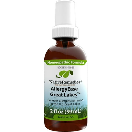 NativeRemedies AllergyEase Great Lakes Homeopathic Oral Spray, 2 Fl Oz