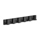 thumbnail image 1 of Perchero de pared para colgar abrigos, sombreros, ganchos detrás de la puerta, organizador de almacenamiento de pared Negro 6 ganchos, 1 of 9