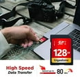 thumbnail image 3 of Gigastone 128GB SDXC Card Class 10 UHS-I U1 Up to 80MB/s Memory Card, 3 of 8