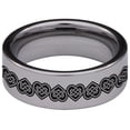 thumbnail image 4 of Heart Knot Tungsten Carbide Ring, 4 of 9