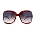 thumbnail image 2 of Womens Rhinestone Jewel Hinge Exposed Lens Butterfly Designer Sunglasses Red Smoke, 2 of 4