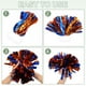 thumbnail image 4 of Uxcell 2 Pcs Pompones de Animación Metálicos de 12" con Anillos de Mango para Baile y Animación Plateados, 4 of 6
