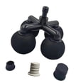 thumbnail image 2 of Cabezal de de 4 bolas de repuesto, cabezales suaves de con adaptadores de silicona de 3 tamaños para abdomen, accesorios lumbares para, 2 of 8