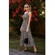 thumbnail image 2 of Vestido PRETTYGARDEN XL Maxi Floral Negro de Un Hombro, 2 of 5