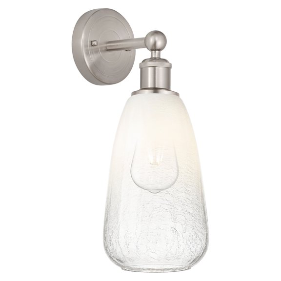 Innovations Lighting 616-1W-SN-G480-6OP Brookhaven Almond 16" Tall Wall Sconce - Brushed
