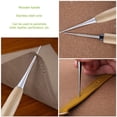 thumbnail image 1 of Punzón de costura de cuero Punzón Punzón con mango de madera DIY Punzón Punzón Mango Punzón Herramientas Mango de madera Costura para coser o reparar Lienzo Papel Tela de cuero, 2 piezas ZefeiWu 1327533449144, 1 of 1