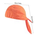 thumbnail image 4 of Naiovety Sombreros Gorros de quimio Pañuelo para la cabeza Bandana Quick Sun Pasamontañas atado por detrás Hip Pop Head Wrap Casco Capucha interior Ciclismo naranja Naiovety OD020489-14B, 4 of 6