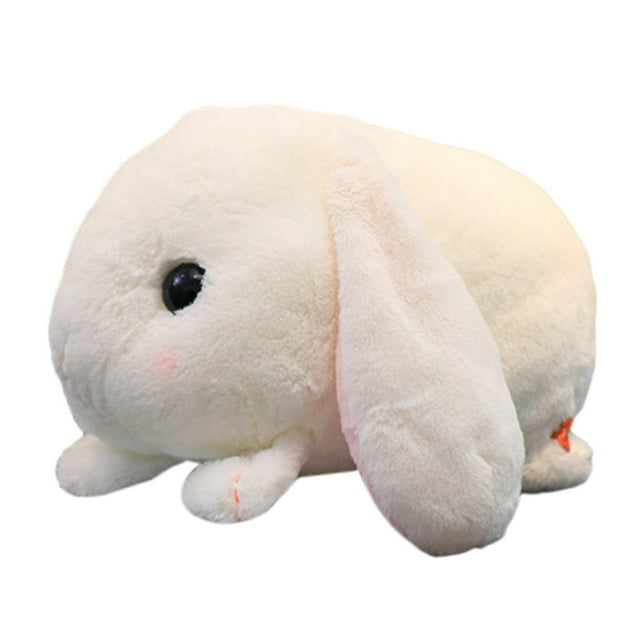 Muñeco de peluche de de peluche de Pascua, juguetes de peluche de conejo lindos para la fiesta del día de San Valentín, niños, niñas y niños Blanco