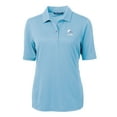 thumbnail image 2 of Women's Cutter & Buck Powder Blue Cleveland Browns Virtue Eco Pique Recycled Polo, 2 of 3