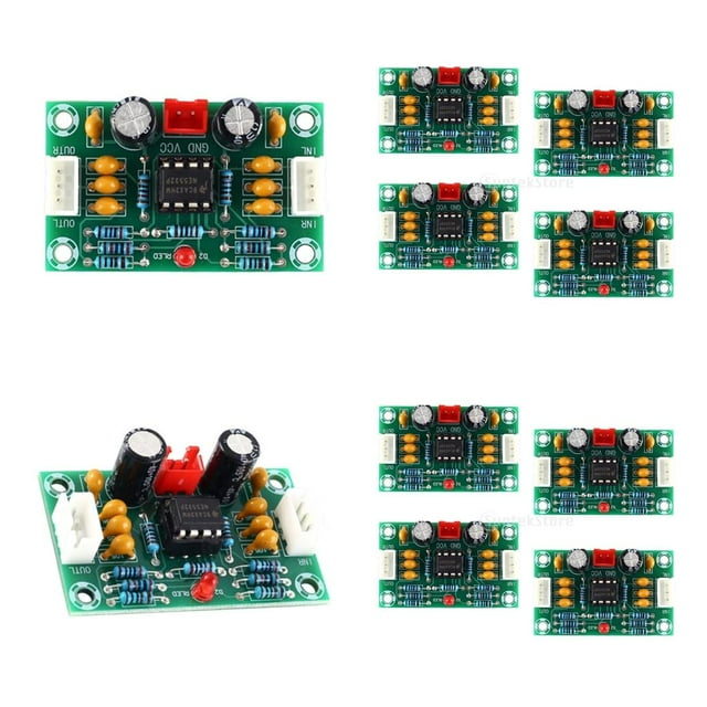 10pc NE5532 Módulo preamplificador operacional 2CH DC 12-30V Audio estéreo Baoblaze Preamplificador NE5532
