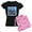 With Pink Camo Pant, variant on CafePress - Griffith Women's Dark Pajamas - Women's Short Sleeve Print T-Shirt and Pants Dark Cotton Pajama Set