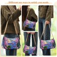 thumbnail image 4 of FORMRS Womens Shoulder Bag with Chain Strap Clutch Purse Cute Tote Handbag, Purple Window Scene, 4 of 7