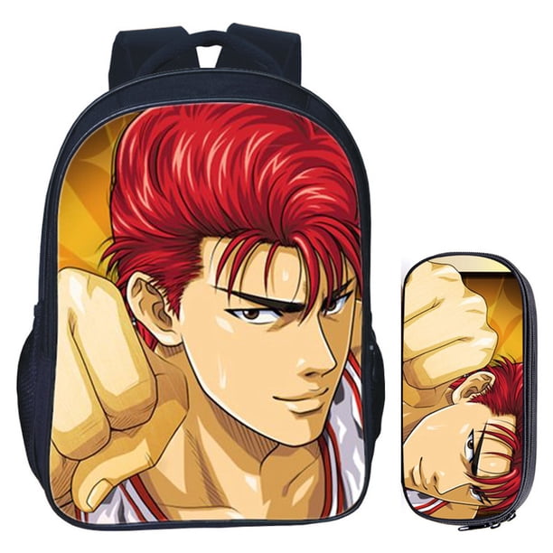 Mochila Slam Dunks Kids School con estuche para lápices con impresión 3D