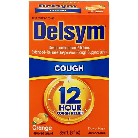 Relief Package - Delsym Adult 12 Hr Cough Relief Liquid, Orange, 3oz