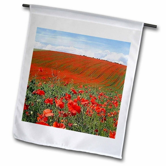 3dRose, Poppies, 12 x 18 inch Garden Flag