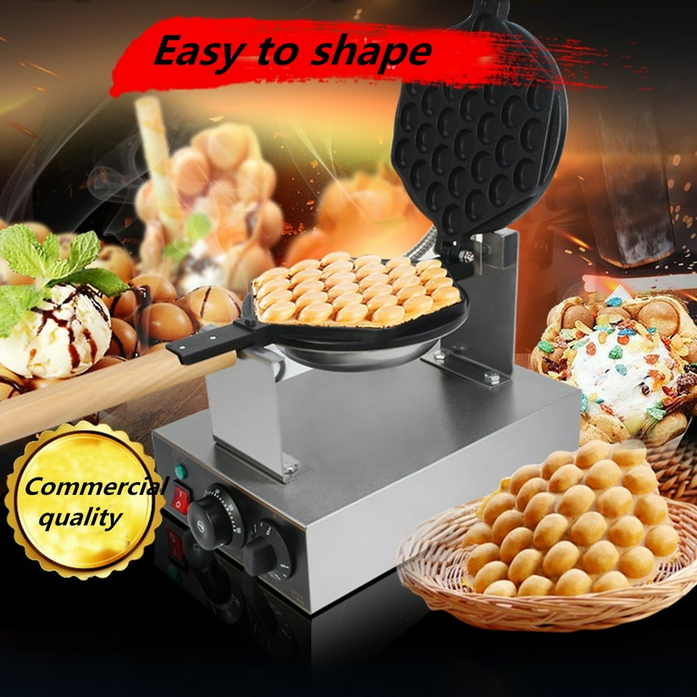 Bubble Waffle Maker 110V Electric Non stick Hong Kong Egg Waffler Iron