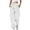 White, variant on Womens Winter Elastic Fleece Sweatpants Warm High Waisted Plush Joggers Loose Fit Loungewear Pants with Pockets