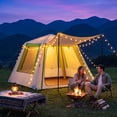 thumbnail image 4 of KAMEROUT Inflatable Tent for Camping, 3-4 Person Blow Up Inflatable House Tent with Awning Porch, Quick Setup Waterproof Oxford Air Tent with Pump, Heavy Duty Glamping Tents for Family, Green, 4 of 11