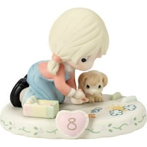 Precious Moments Growing In Grace, Age 8, Blonde Girl Figurine, 1 Each