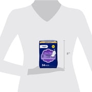 Equate Ultra Thin Pads with Flexi-Wings, Extra Heavy Overnight Absorbency, Size 5, 34 Count