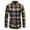 Yellow, variant on ZRGHAOYLQ Mens Plaid Jacket Big and Tall Lightweight Shacket Long Sleeve Casual Button Down Shirt Jackets Checkered Work Shirts Lapel Collared Open Front Shirts Tops