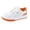 Orange, variant on NOKIO Women's Walking Shoes Lightweight Casual Sneakers Breathable 𝖫a𝖼e Up Trainers Shoes Comfortable Outdoor Walking Shoes Fashion White Shoes for Back to College