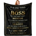 thumbnail image 1 of LHSHID Boss Gifts for Men Boss Blanket Boss Gifts Boss Day Birthday Gifts Ideas for Boss Going Away Gift for Boss Boss Appreciation Gifts for Christmas, 1 of 8