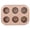 Gold 6-Cavity, variant on Non-Stick Canelé Mold Pan, Heavy-Duty Carbon Steel Bakeware for Perfect French Cannelés, 4/6/9/12-Cavity