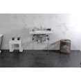 thumbnail image 3 of Kingston Brass LMS3030MASQ8 Pemberton 30" Carrara Marble Console Sink with Acrylic Legs (8-Inch, 3-Hole), Carrara Marble White/Brushed Nickel, 3 of 8
