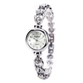 thumbnail image 2 of Reloj de cristal de lujo para mujer, pulsera de acero inoxidable con banda de oro rosa, relojes de vestir elegantes para mujer, reloj femenino, 2 of 5