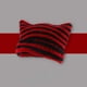 thumbnail image 2 of Gorro a rayas para mujer con cuerno de diablo pequeño gorro cálido de invierno lindo gorro tejido con orejas de gato otoño negro rojo, 2 of 7