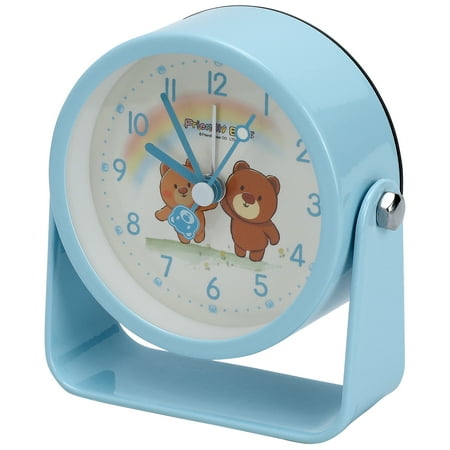 REGALWOVEN Desktop Mechanical Alarm Clock, Rotatable, Lovely Animals Patten, Durable Casing for Bedroom/Dorm Blue 3.9L x 1.7W x 3.7H