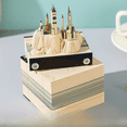 thumbnail image 3 of Nota adhesiva cúbica 3D Versión en inglés Decoración Nota adhesiva Calendario Regalo rasgado a mano, 3 of 5