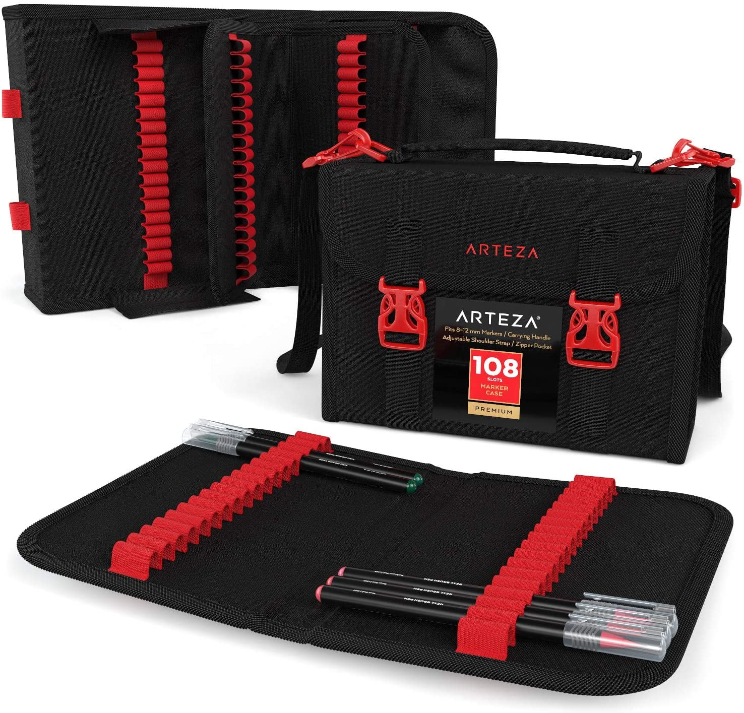 Arteza Marker Pen Organizer Case, 108 Slots (ARTZ8343