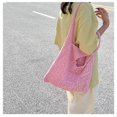 thumbnail image 3 of Bolso de mano de punto de lana nuevo, sencillo, moderno, para llevar al hombro, para vacaciones en la playa, 3 of 5