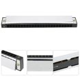 thumbnail image 4 of Harmonica professionnel diatonique en do, plaque de protection en acier inoxydable, 24 trous, noir, 4 of 4