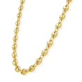 thumbnail image 3 of 18K Yellow Gold Over Silver 8mm Puffed Anchor Mariner Chain Necklace 16"-24", 3 of 8