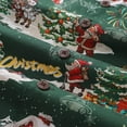 thumbnail image 5 of YIUME Men's Hawaiian Shirt A Christmas Eve Snow Print Cotton Camp collar Short Sleeve Aloha Shirt, 5 of 8