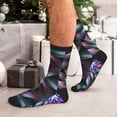 thumbnail image 7 of KLL Colored Abstract Print Cool Socks Men's Women's Crew Socks Funny Crazy Novelty Stockings, 7 of 7