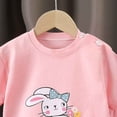 thumbnail image 3 of Ulanda Toddler Boy Summer Outfit Set 2026 2 Piece Short Sleeve T Shirt Top Shorts Sets Cartoon Printed Crewneck Comfortable Outfits (Pink, 3-9 Months), 3 of 3