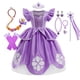 thumbnail image 2 of Vestido de Sofía para niñas, disfraces de princesa para fiesta de Cumpleaños, Halloween, manga abullonada, vestido de baile esponjoso, Verano Fivean unisex, 2 of 2