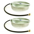 thumbnail image 1 of Little Giant 13-Quart Galvanized Steel Ever Full Pet Water Bowl Dish (2 Pack), 1 of 4