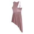 thumbnail image 5 of Traje de baile lírico moderno contemporáneo de Ballet para mujer, vestido de baile con dobladillo asimétrico sin mangas de malla transparente, Ropa de baile, 5 of 5