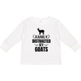 thumbnail image 3 of Inktastic Easily Distracted by Goats Boys or Girls Long Sleeve Toddler T-Shirt, 3 of 5