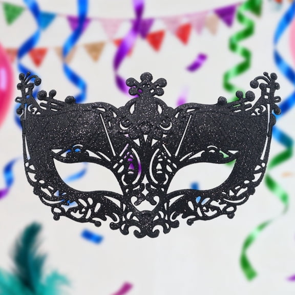 Uaswgudfs Glitter Carnival Mask Unisex, Masquerade Eye Mask for Women Men,Mardi Gras Party Costume with Feather Detail