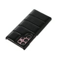 thumbnail image 6 of Allytech for Samsung Galaxy S23 Ultra Slim Case, Stylish Solid Color PU Leather Puffer 3D Down Jacket Case for Women Men, Shockproof Anti-Scratch Rugged PC Case for Samsung Galaxy S23 Ultra, Black, 6 of 6